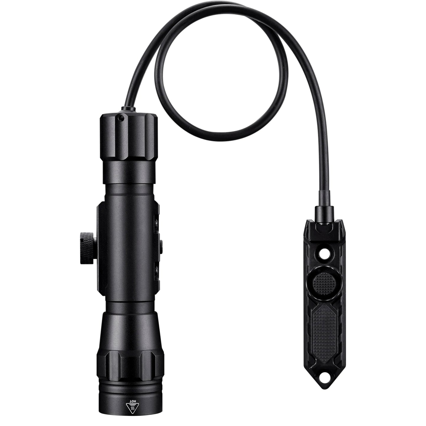 1200 Lumen Tactical Rechargeable LED Flashlight With Picatinny Mount