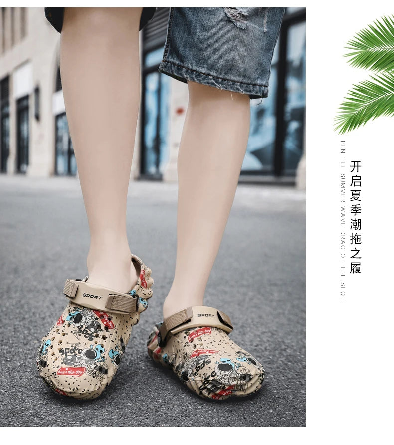 Soft Slippers EVA Men Outdoor Sandals Garden Clogs Male Casual Shoes Fashion Water Shoes Luxury Sandals Comfort Home