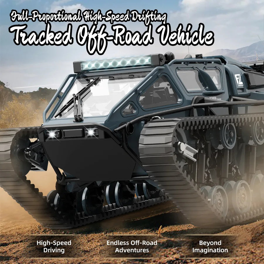 Tracked RC Tank 360 Degree Drift Remote Control Off Road Vehicle