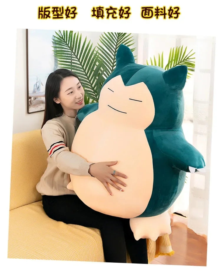 Hot 60cm Kawaii Snorlax Plush Toy Anime Pokemon Stuffed Doll Large Cute Baby Gift Kids Birthday Xmas Present Wholesale