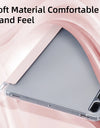 For Samsung Galaxy Tab S9 FE 11 Plus S9 S8 S7 Plus FE 12.4 in Case Transparent Back Tablet Cover For Tab S7 S8 11"Pencil Holder