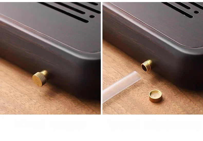 Home And Kitchen Wooden Tray Rectangle Bamboo Tea Tray For Chaban Tea Table Coffee And Tea Tools  Decorative Tray