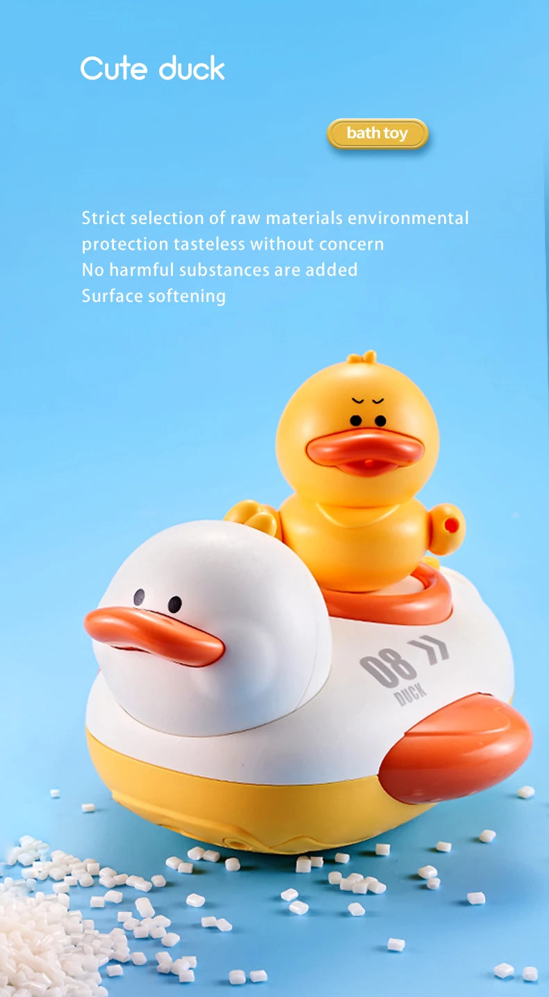 Baby Cartoon Duck Shower Classic Shower Bath Toy Animal Sprinkle Bathroom Swimming Bathing Shower Educational Toys for Kids Gift