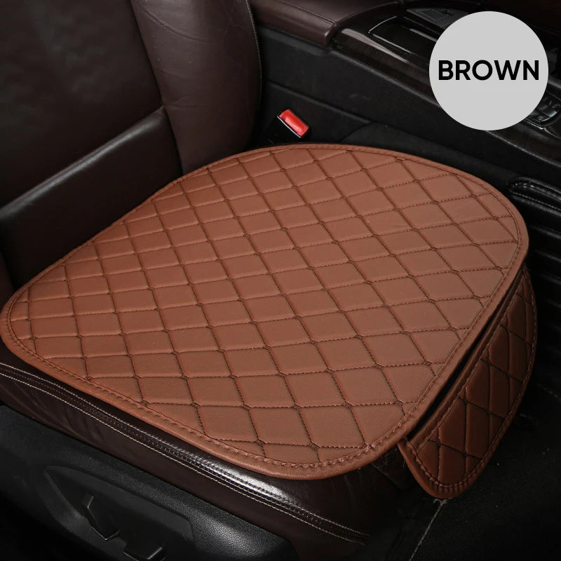 PU Leather Car Seat Cover Seat Back Cushion Minimalism Seat Cushion Universal Wear-resistant and Durable Four Seasons Pad Mat