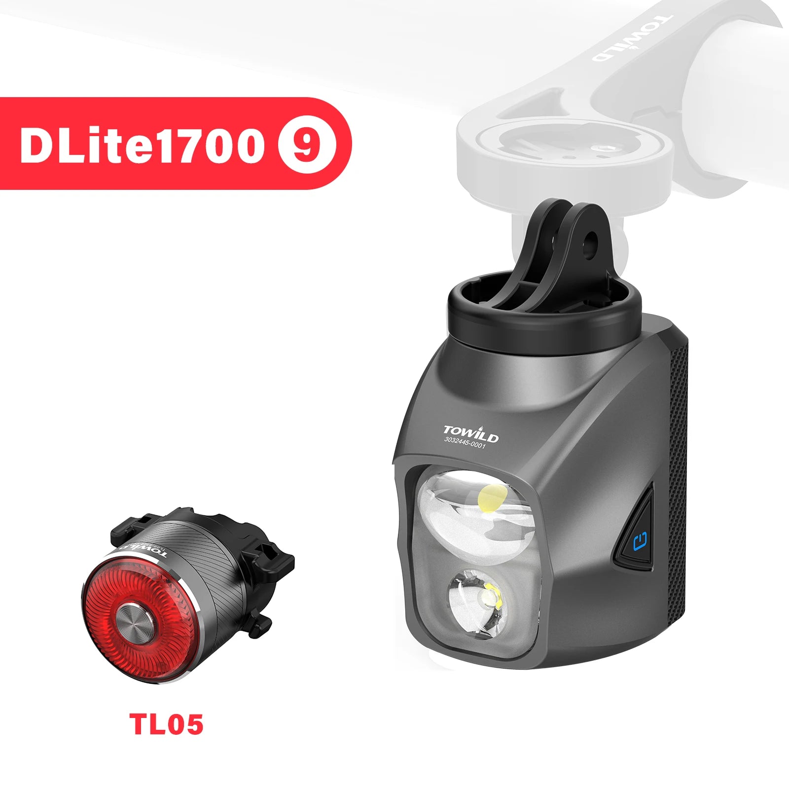 DL1200S/DL1700 Bicycle Light With Cut-Off Line Beam1900LM Rechargeable Front Light Power Bank Mtb Cycling Headlights