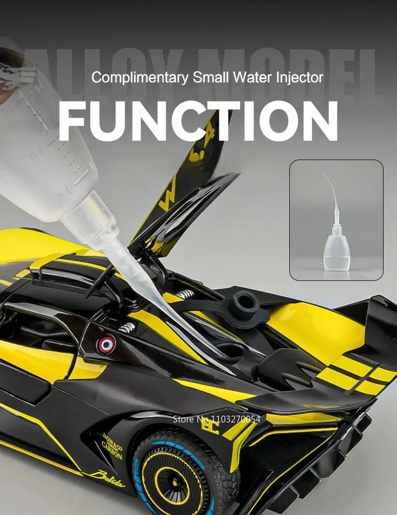 1:24 Bolide Revuelto Alloy Model Diecast Car Toys Doors Opened Sound Light Pull Back Miniature Vehice Boy Adult Birthday Present