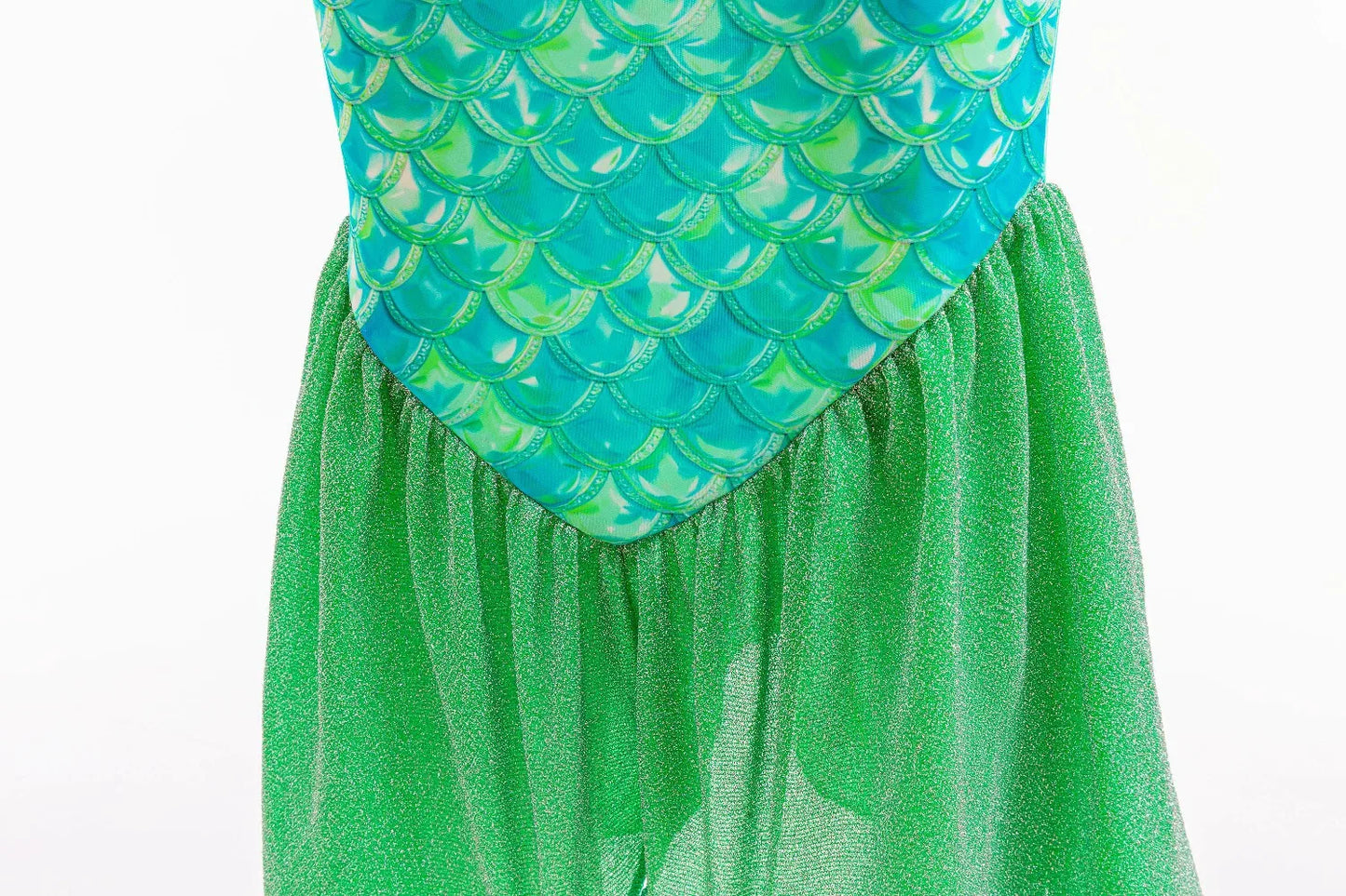Ariel Mermaid Dress Gown Fashionable Princess Roleplay Costume for Girls