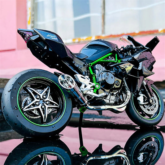 Diecast H2 H2R Racing Motorcycle Model 1 to 9 Scale
