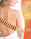 Curved Wood Roller for Stomach Cellulite,Wooden Therapy Massage Tool for Body Shaping,Wood Massager Stick for Lymphatic Drainage