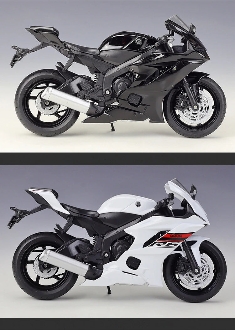 Diecast Yamaha YZF R6 Racing Motorcycle Model 1 to 12 Scale