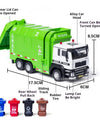 1:50 Electric Vacuum Cleaner Sweeper Garbage Truck Model Toy Alloy Diecast Light Sound Engineering Vehicle Gifts for