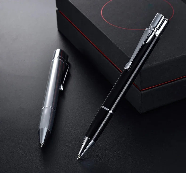 Creative Ball Pen Ligher Green Flame Torch Lighter Unusual Pen Portable Metal Butane Gas Cigarette Lighter Practical Gadget Gift