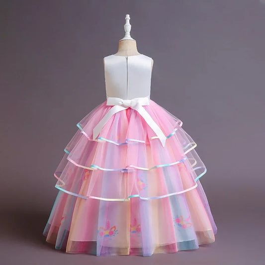 Elegant Lace Embroidered Princess Ball Gown