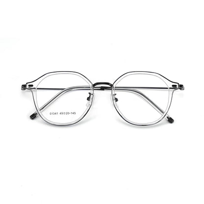 SANGCOO Ultra-light Fashion Flexible TR90 Eyewear Men Retro Round Decorative Optical Prescription Eyeglasses Frame WomenG01341