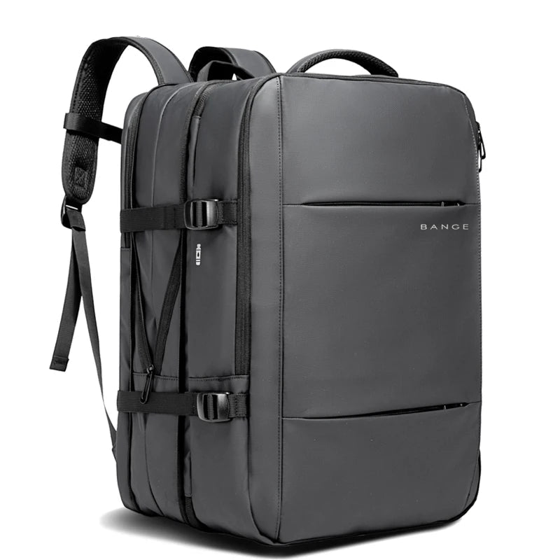Aesthetic Men Business Backpack School Expandable USB Bag, Large Capacity 17.3 Laptop Waterproof Fashion Travel Backpack