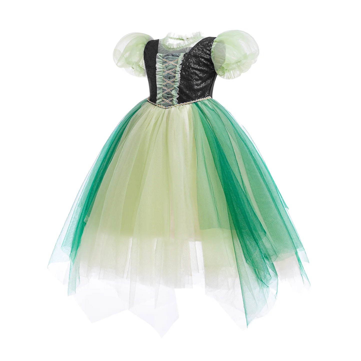 Summer New High-Quality Princess Dress - Girls Asymmetrical Tulle Skirt for Birthday & Children‘s Day