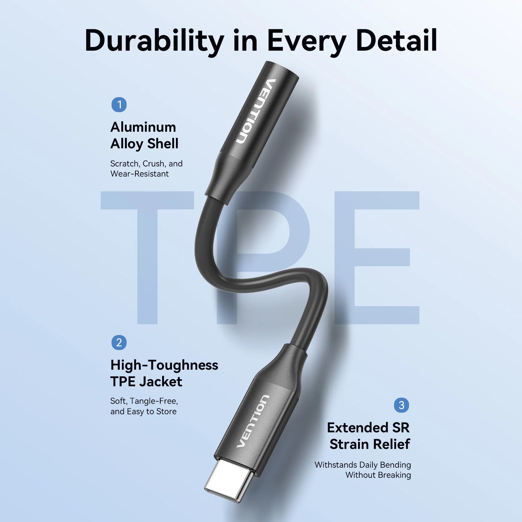 DAC USB Type C to 3.5mm Earphone Jack Audio Headphone Adapter for Samsung Galaxy S24 iPhone 16 USB C to 3.5mm Splitter