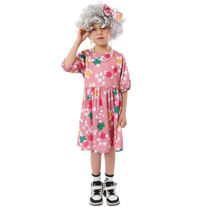 Party Performance Costumes Grandma Cosplay Role-playing Costumes Halloween Children Performance Costumes