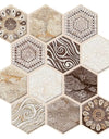 3D Wall Sticker Self-adhesive Boho Wall Panel Peel and Stick Tile Backsplash for Kitchen Bathroom Living Room Waterproof