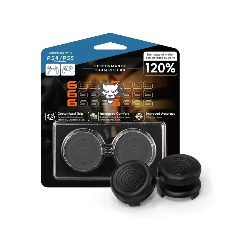 Replacement High-Rise Joystick Freeks Thumbstick Caps – Compatible with 8BitDo Ultimate Controller, PS4 & PS5