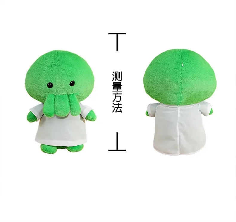 Cute Green Octopus Plush Toy With White Shirt