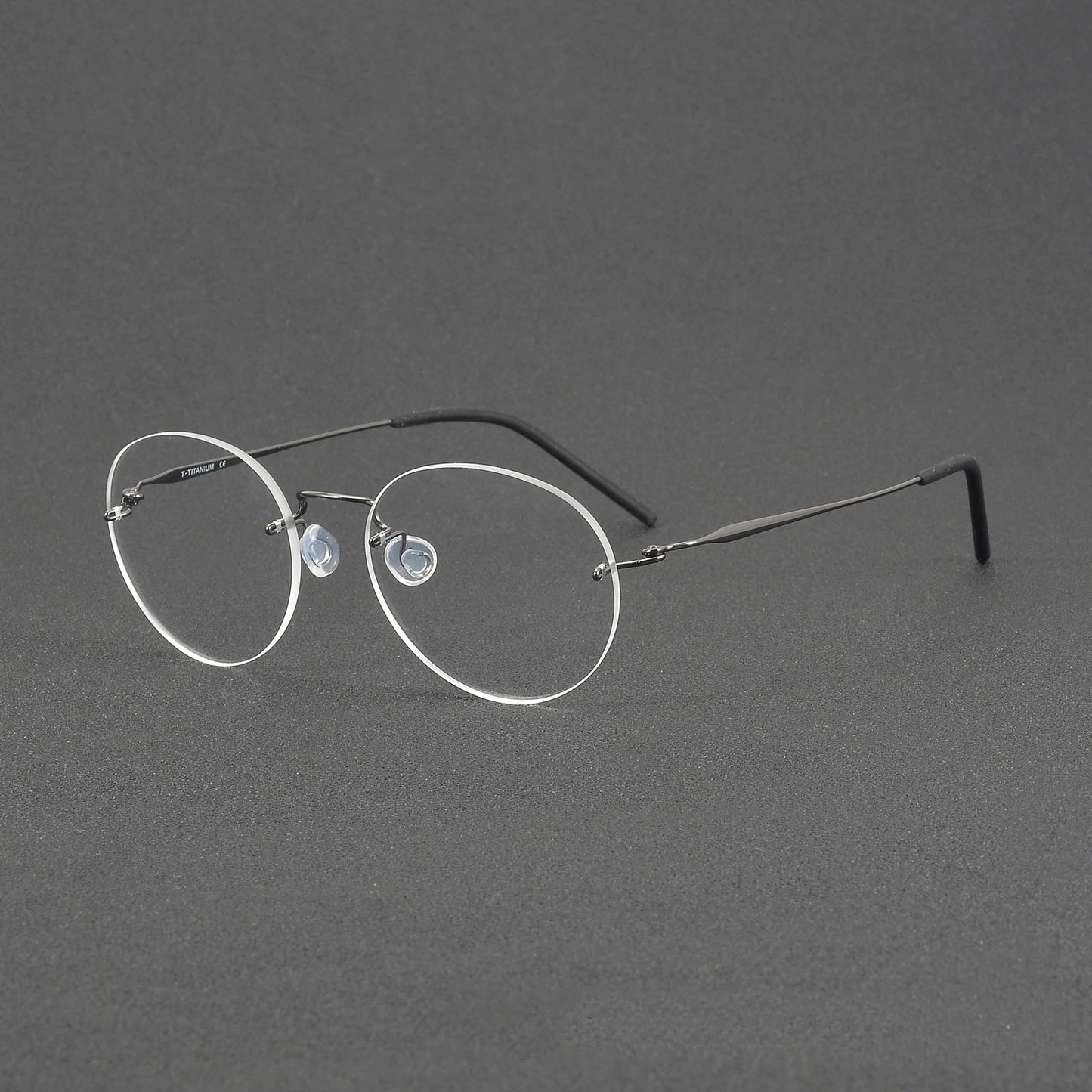 Ultralight Oval Rimless Titanium Eyeglasses Frame