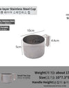 Portable Outdoor Travel Camping Tea Coffee Mug Cup 304 Stainless Steel Water Cup for Picnic Hiking