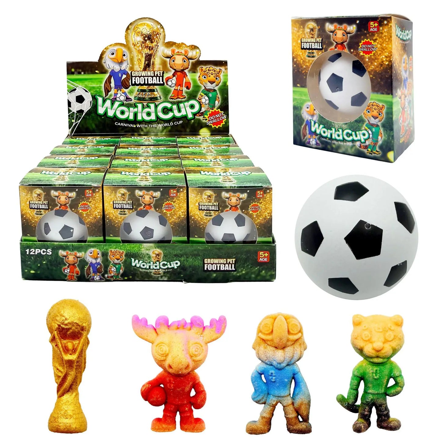 Football Water Growing Surprise Egg Mascot Figure Blind Box Toy