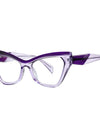 Optical Prescription Computer Blue Blocking Eyeglasses Anti-Blue Light Cat-Eye Frames Customizable Reading Women
