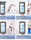 Rechargeable Digital Professional Multimeter Non-contact Voltage Tester AC/DC Voltage Meter LCD Screen Current Tester