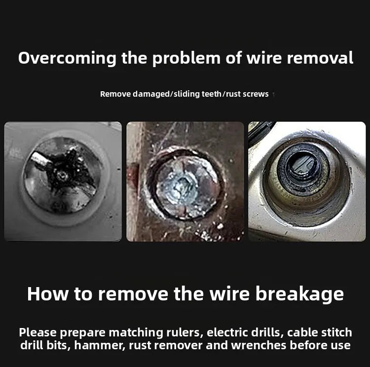 5PCS/6PCS Broken Damaged Screwdriver Extractor Drill Bit Set Carbon Steel Double Side Screw Pull Center Drill Bits