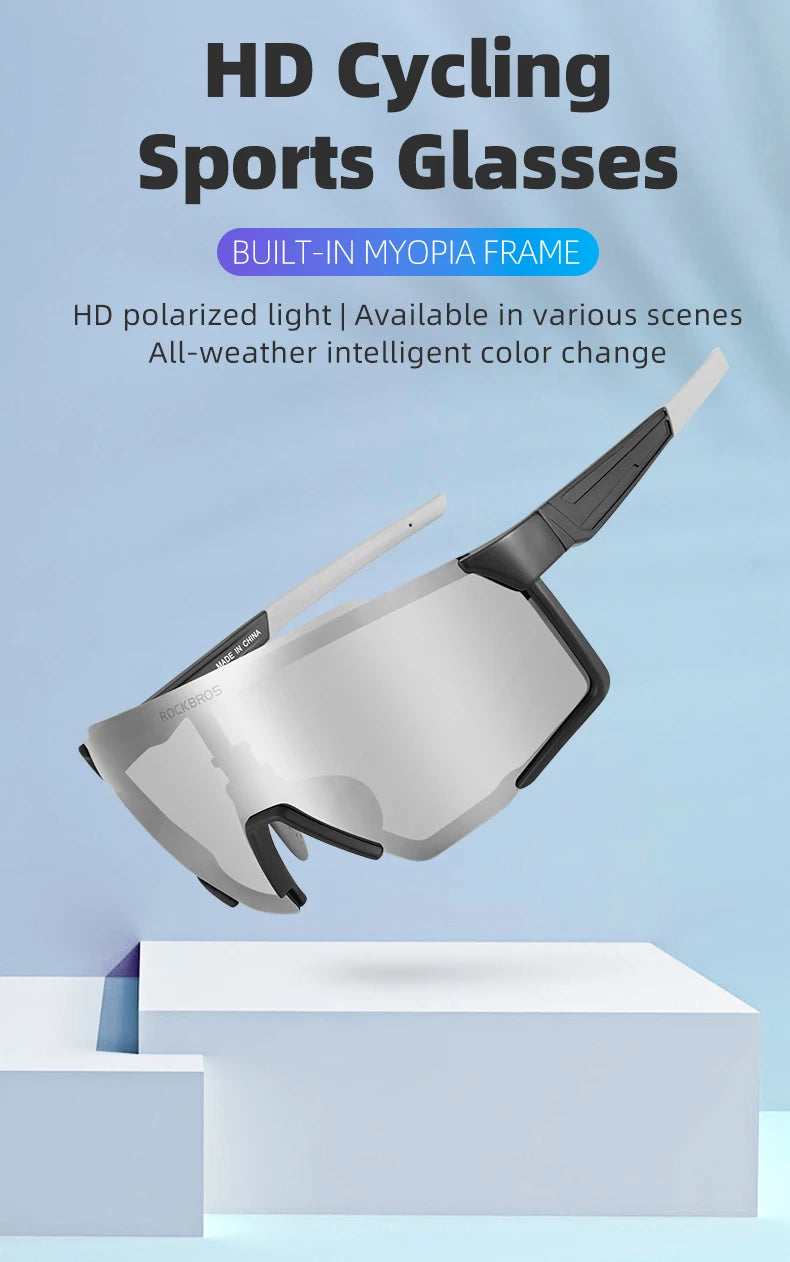Cycling Glasses Polarized / Photochromic Lens Bike Sunglasses Men Women Glasses Eyewear Sports MTB Road Cycling Goggles