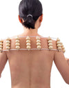 Wood Therapy Massage Tools,Wood Back Massager Roller Rope - for Body Shaping,Pain Relief,Wooden Therapy Lymphatic Tool