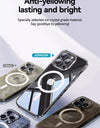 Magnetic Case For iPhone 16 Pro Max Case Transparent Cover For iPhone 16 Wireless Charger Thin Magnet Cover Anti Yellow