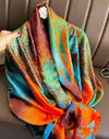 Silk Soft Scarf Women Stylish Print Long Shawl Handkerchief Summer Elegant Travel Wrap Hot