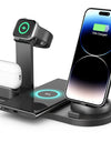 5 In 1 Wireless Charger Stand Pad For iPhone 15 14 13 Apple Watch Airpods Desk Phone Chargers Fast Charging Dock Station