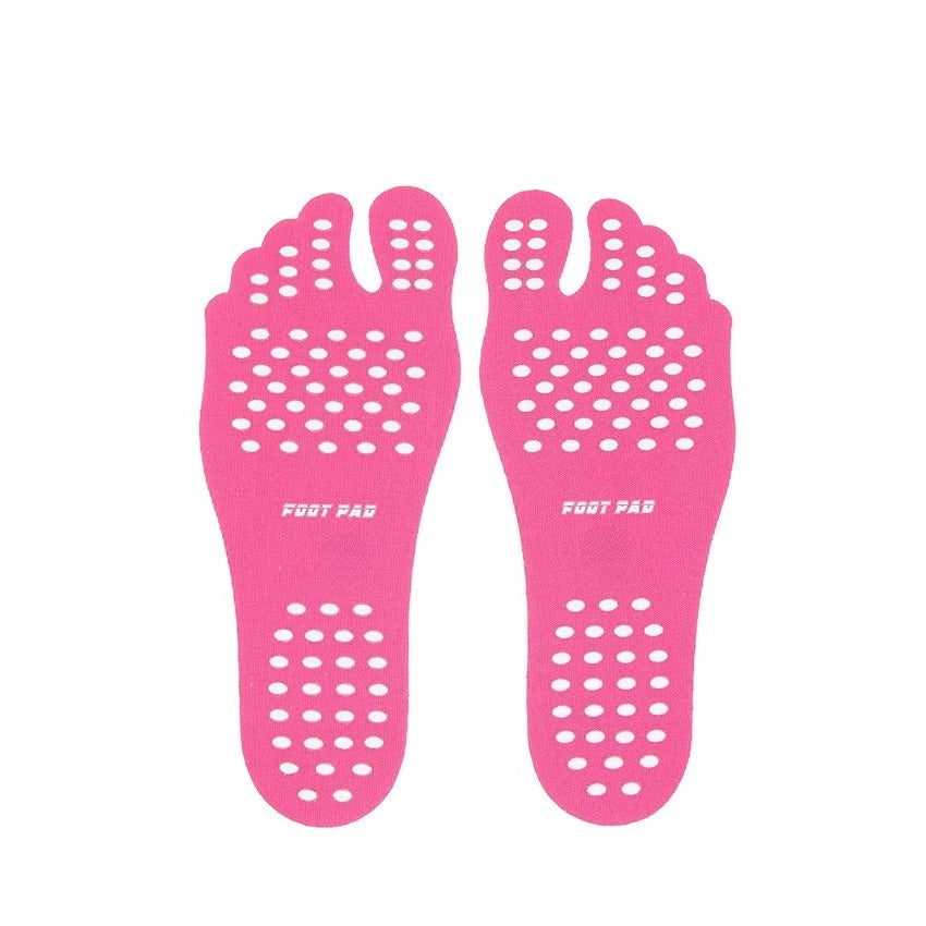 Beach Foot Pads Barefoot Adhesive Invisible Shoes Stick on Foot Pad Stickers Stick on Soles Anti-Slip Waterproof Foot Care Tool