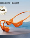 B60S Bone Conduction Earphones 64GB MP3 Wireless Open Headset IPX8 Swimming Waterproof Flash-sale Choice Headphones