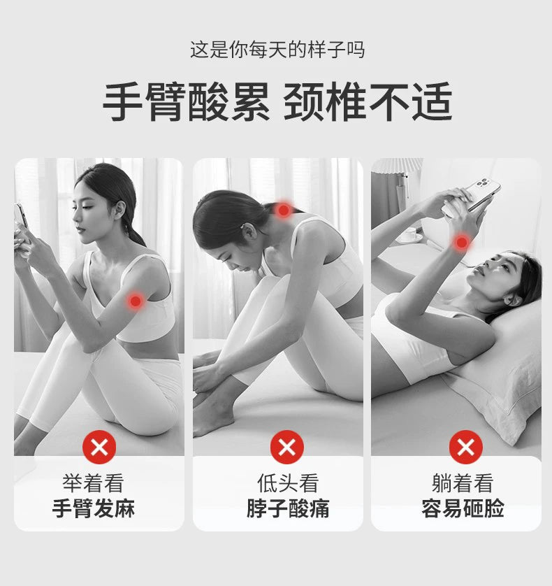 Ergonomic Wedge Prone Pillow,Multi-Functional Bed Pillow,Reading Pillow,Ideal for Bed Breaks,Massage,Reading,Back Support
