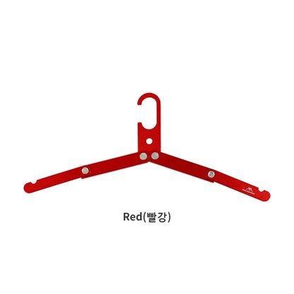 Folding Household Aluminum Alloy Clothes Hanger Outdoor Camping Portable Coat Drying Rack Metal Hangers for Travel