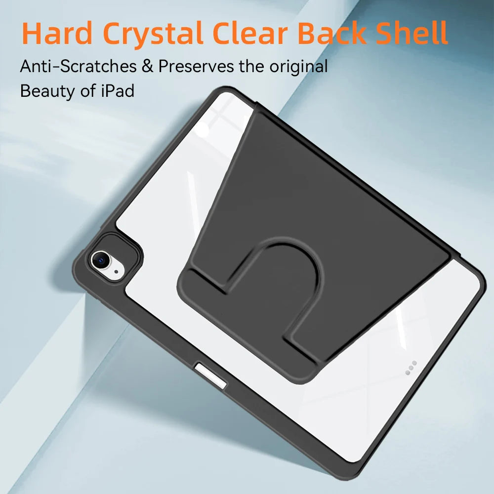 360° Rotation iPad Case for 2024 Air 11 13 M2 Pro 11 13 M4 Air 4 5 10.9 iPad 7/8/9th 10.2 10th Gen Pro 11 Pro 12.9 Mini 6 Cover
