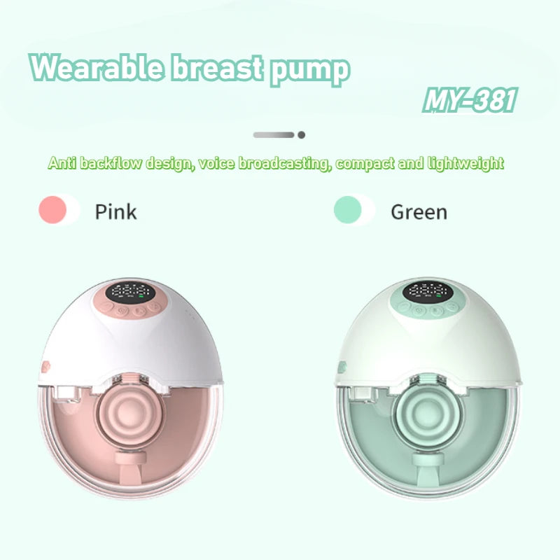 Wearable Electric Breast Pump Integrated Hands-free High Suction Invisible Milking Machine Milk Collector Touch Breast Pump