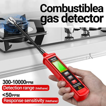 Handheld Gas Leak Detector Methane Combustible Gas Testers Portable Gases Concentration Analyzer Meter Leakage Tools