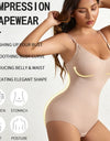 1 Piece Solid Seamless Shaping Shapewear Bodysuit, Tummy Control Butt Lifting Slimmer Body Shaper, Women's Underwear & Shapewear