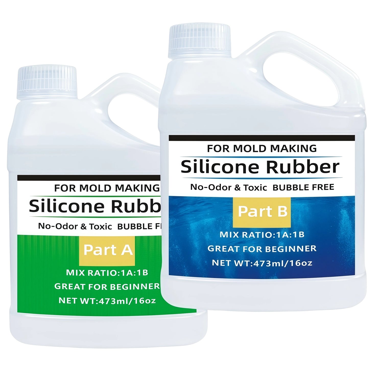 Platinum Translucent Silicone Mold Making Kit – Liquid Silicone Rubber for Resin Casting Molds