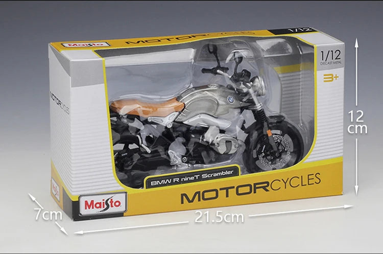 1 12 Scale BMW R Nine T Scrambler Diecast Motorcycle Model