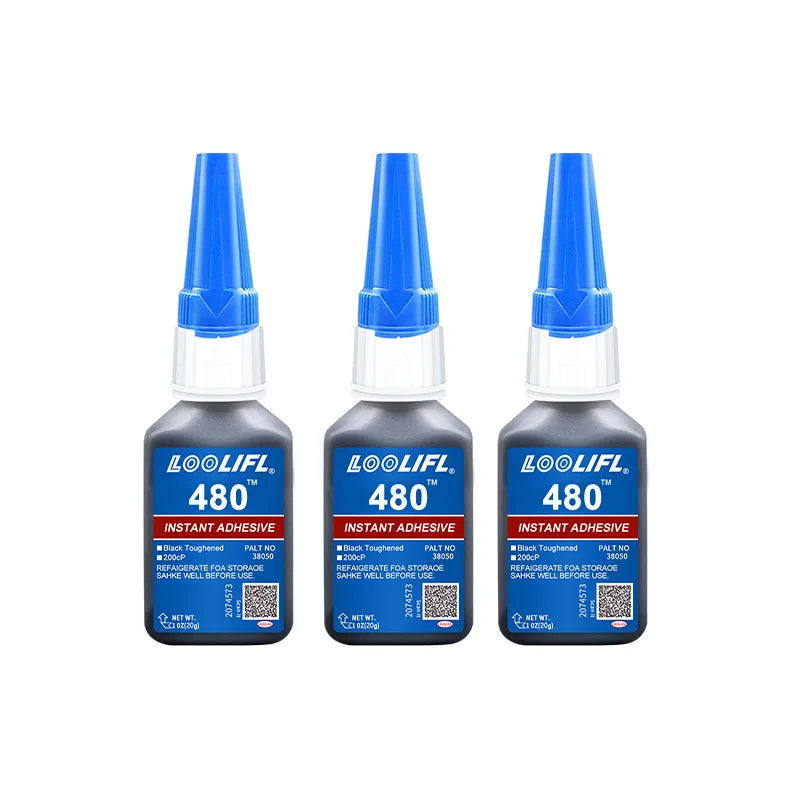 480 Black Super Black glue for Plastic Wood Metal tyres Rubber shoes Strong Adhesive Repair