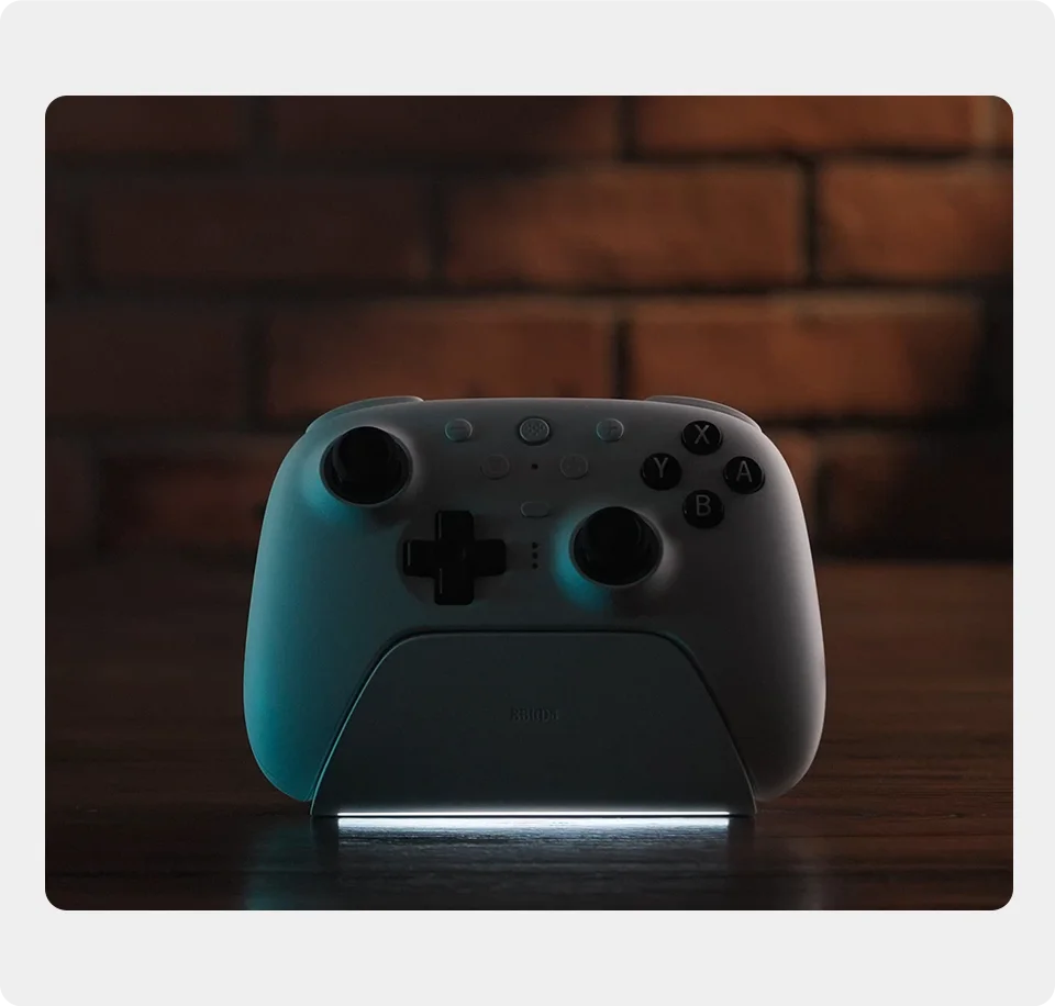 Wireless Gaming Controller with TMR Joysticks Motion Control and Charging Dock for Nintendo Switch and PC