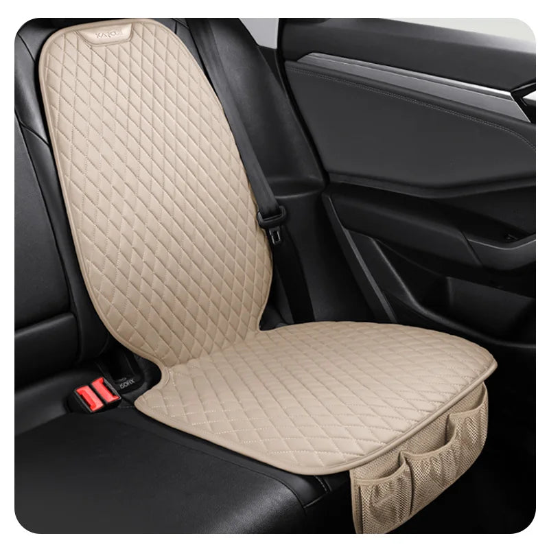 PU Leather Car Seat Protection Mat Car Seat Protector for Child Universal Car Safety Seat Mat Auto Security Rear Seat Covers