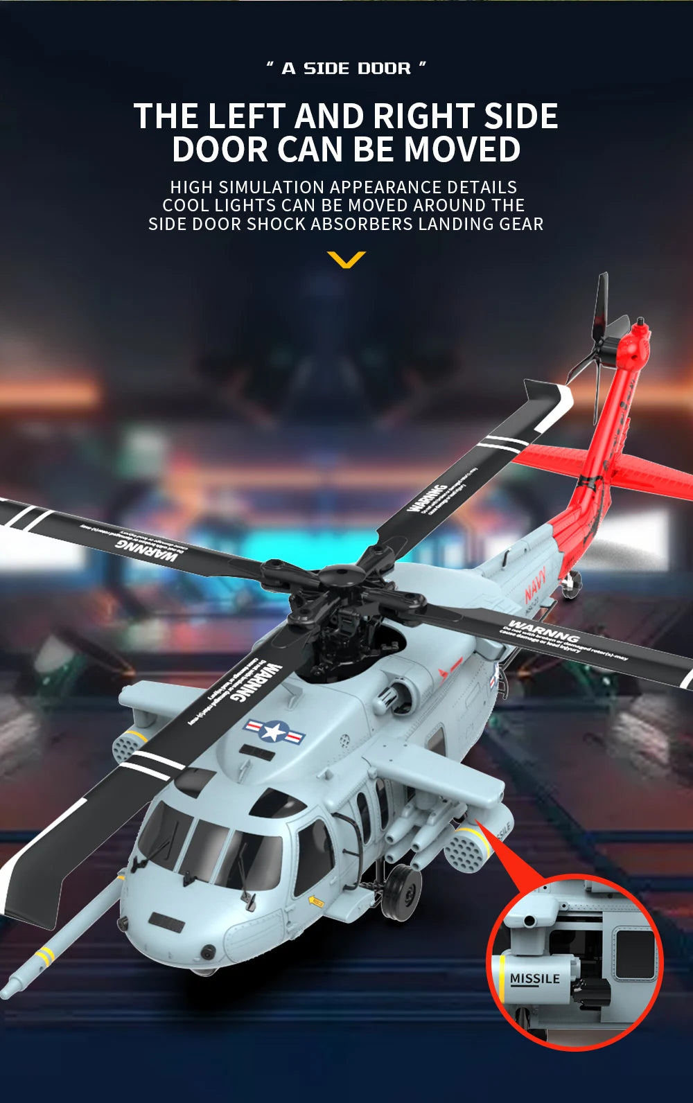 GPS Remote Control Military Helicopter With Smart Return